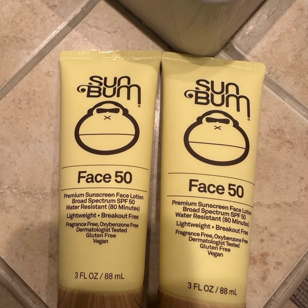Sun Bum SPF 50 face lotion 2 pack exp. 10/24